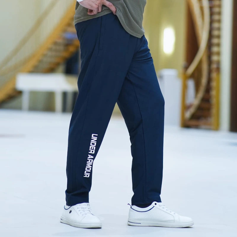 Men's Navy Dry-Fit Trouser – Breathable Lightweight Track Pants | Gym, Sports & Casual