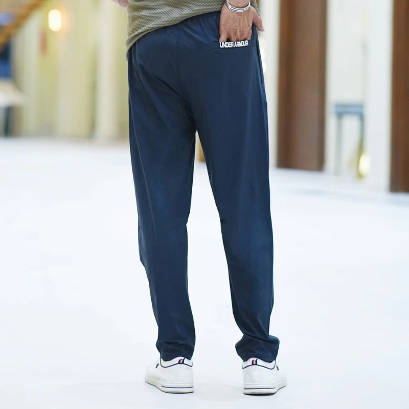 Men's Navy Dry-Fit Trouser – Breathable Lightweight Track Pants | Gym, Sports & Casual