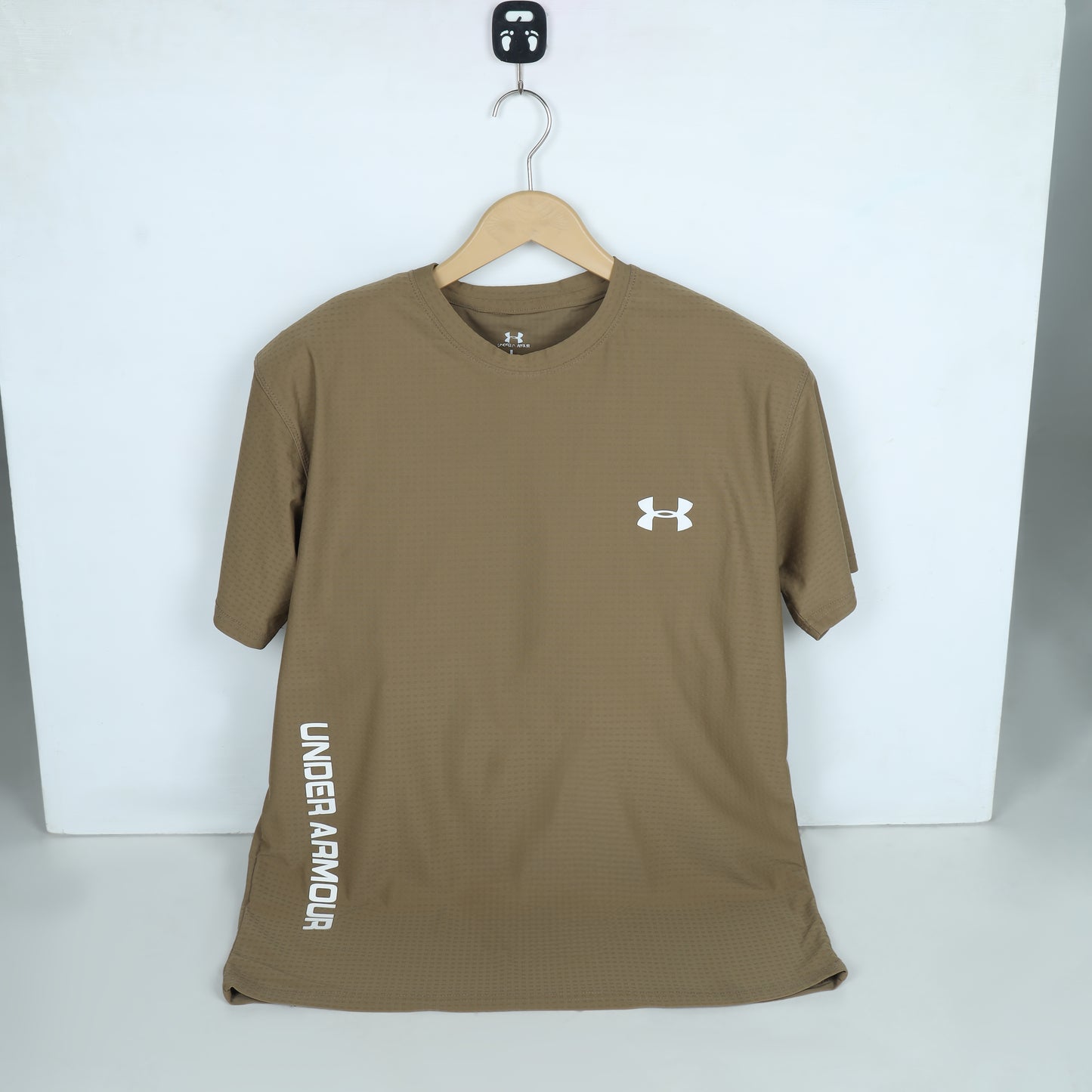Men's Athletic Performance T-Shirt – Camel Tan | Textured Mesh Training Tee