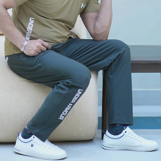 Men's Premium Slim-Fit Performance Trouser | Dark Teal | Tapered Jogger | Dry-Fit Fabric