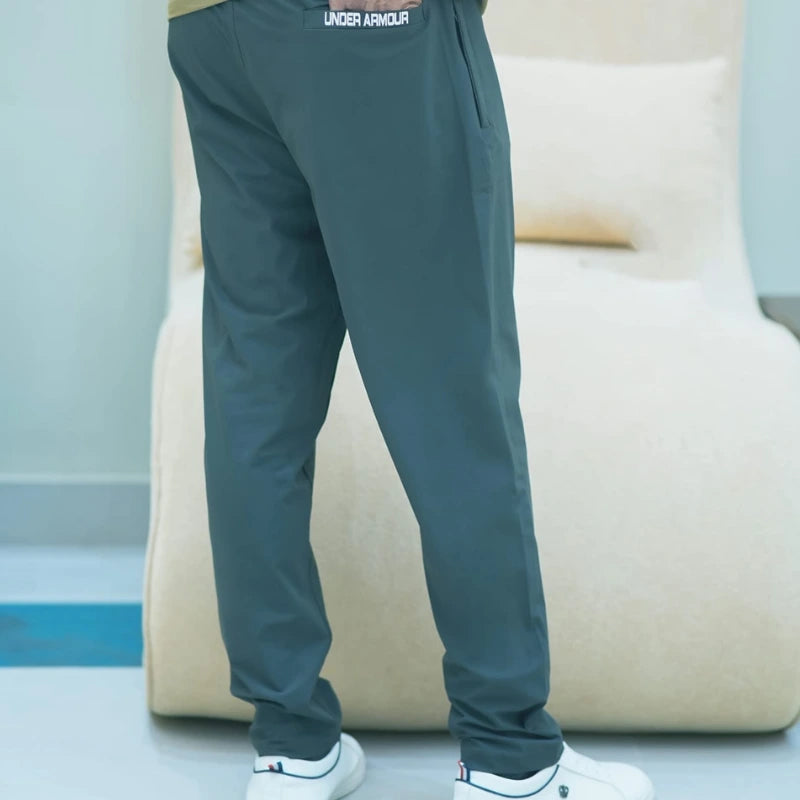Men's Premium Slim-Fit Performance Trouser | Dark Teal | Tapered Jogger | Dry-Fit Fabric