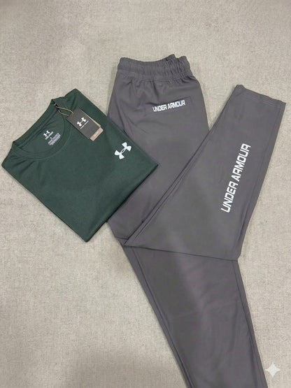 Men's Athletic Performance T-Shirt – Dark Green | Moisture-Wicking Activewear
